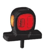 Britax L450 Series LED RIGHT End-Outline Marker Light w/ Side - Direct Stalk Horizontal Mount | Fly Lead [L450.110.LMV]