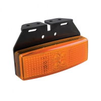LED Autolamps 1491 Series LED Side Marker Light w/ Reflex & Bracket | Fly Lead [1491AM]
