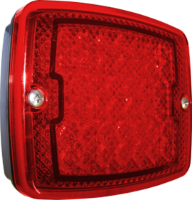 LITE-wire/Perei 1200 Series 12V Square LED Stop/Tail Light | 137mm | Spade Terminal - [SL1200LED-12V]