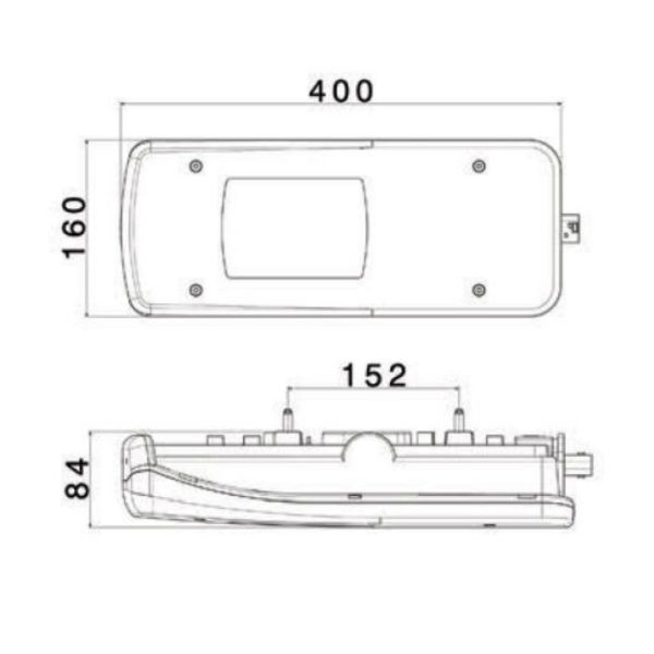 Vignal LC11 LED RH REAR COMBINATION Light with SM (Side HDSCS Connector) 24V // IVECO - 160100