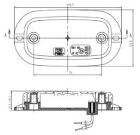 LITE-wire/Perei FM20 Series LED Front Marker Light w/ Reflex | Fly Lead | 24V [FM20ALED-24V]