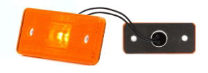 WAS W17D LED Side (Amber) Marker Light (Reflex) | 116mm | Fly Lead + Superseal - [101PSS]