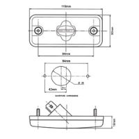 Vignal FPL93 Series Side Marker Light w/ Reflex | JPT [193020] DAF IVECO RENAULT VOLVO