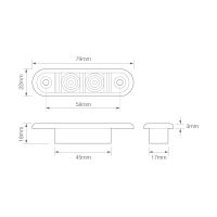 LED Autolamps 7922 Series LED Front Marker Light | Fly Lead [7922WM2] - Twin Pack