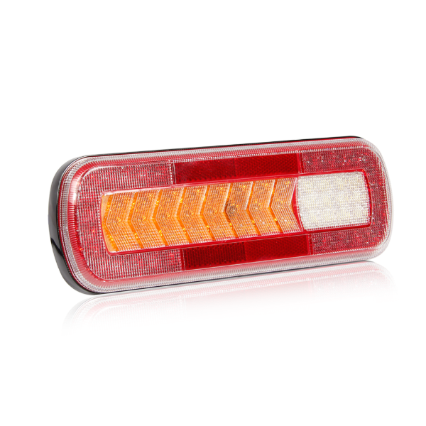 DBG Dynamic I LED Rear Combination Light w/ Dyn. Indicator | 283mm | Fly Lead | Left/Right | 5 Function - [334.076]