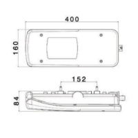 Vignal LC11 LED RH REAR COMBINATION Light with SM (Rear AMP 1.5 Connector) 24V - 160070