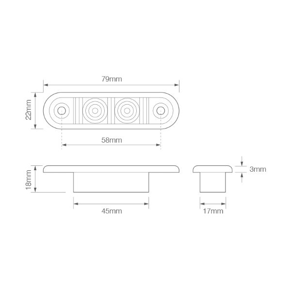 LED Autolamps 7922 Series LED Rear Marker Light | Fly Lead [7922RMB]