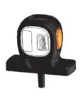 Britax L450 Series LED RIGHT End-Outline Marker Light w/ Side - Direct Stalk Horizontal Mount | Fly Lead [L450.110.LMV]