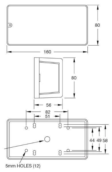 Britax 9002.50.LB REAR COMBINATION Light with NPL (Cable Entry) 12V