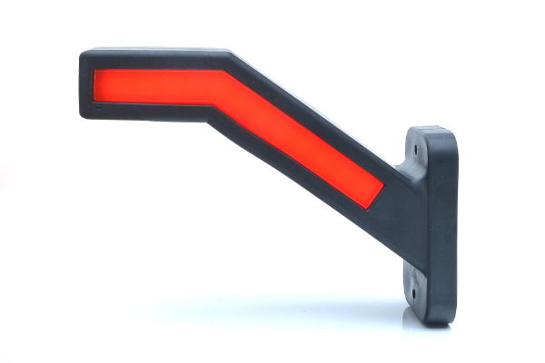 WAS W168.6DD LED End-Outline Marker Light w/ Side & Dyn. Indicator | 60° Full Stalk | Left | Fly Lead - [1259L] - 1