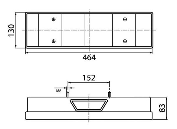 Vignal 168010 LC7 RH REAR COMBINATION Light with SM (Rear DAF) 12/24V // DAF