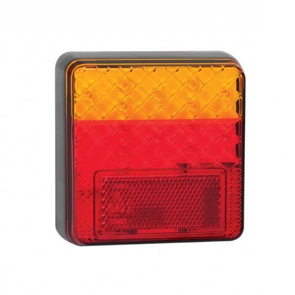 LED Autolamps 100 Series 12V Compact LED Rear Combination Light w/ Reflex | 100mm - [100BARE]