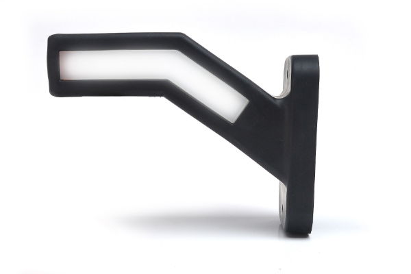 WAS W168.2 LED End-Outline Marker Light w/ Side | 60° Full Short Stalk | Right | Fly Lead - [1167P] - 1